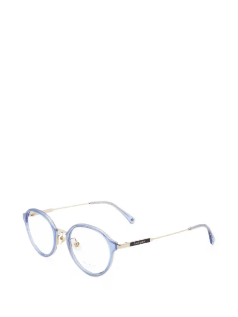 Kate Spade glitter-effect round-frame glasses