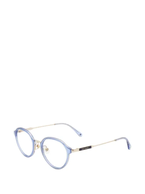 Kate Spade glitter-effect round-frame glasses