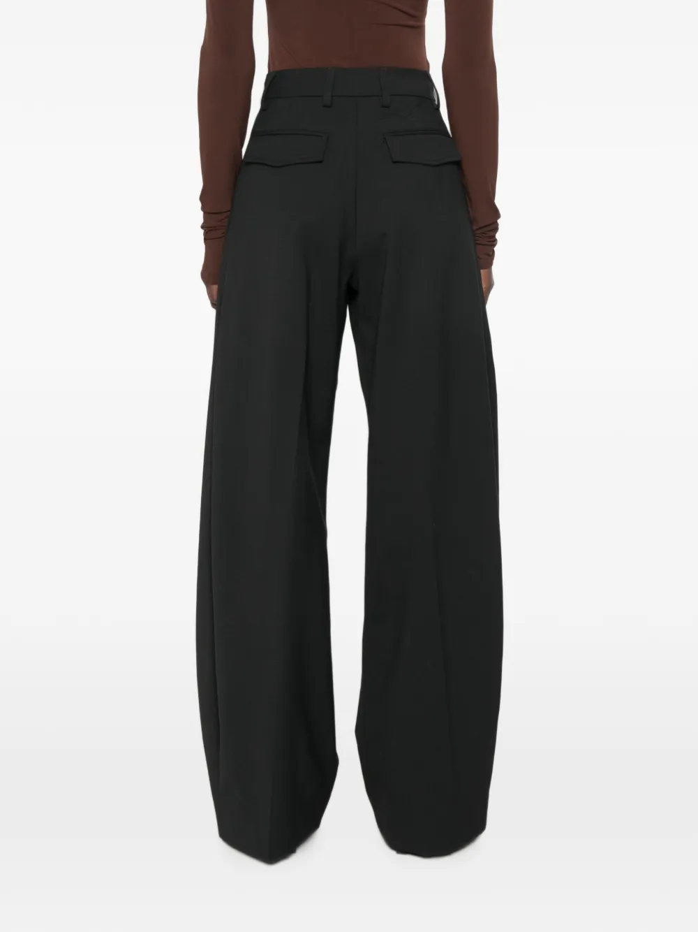THELATEST E-Billie pantalon met plooien Zwart