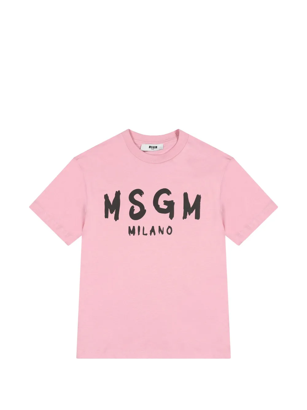 MSGM Kids logo-print T-shirt - Rosa