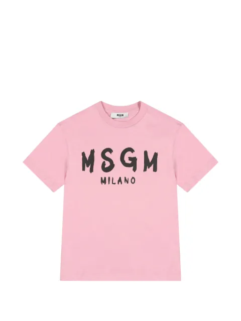 MSGM Kids logo-print T-shirt