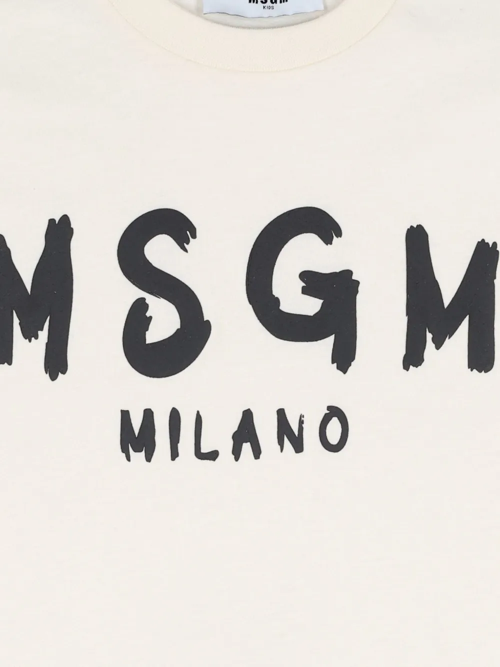 MSGM Kids T-shirt met logoprint Beige