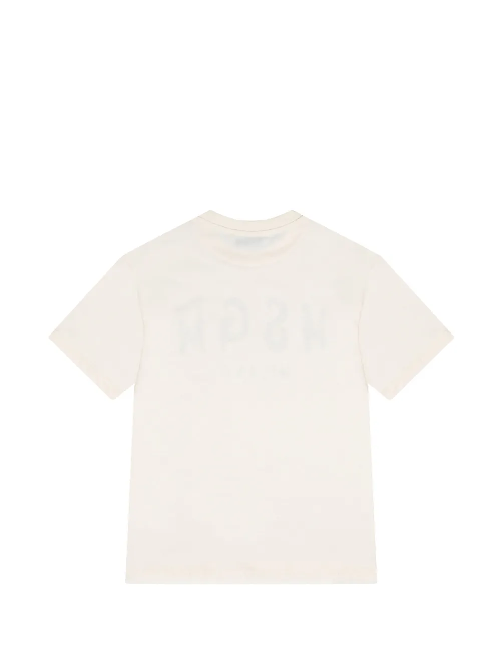 MSGM Kids T-shirt met logoprint Beige