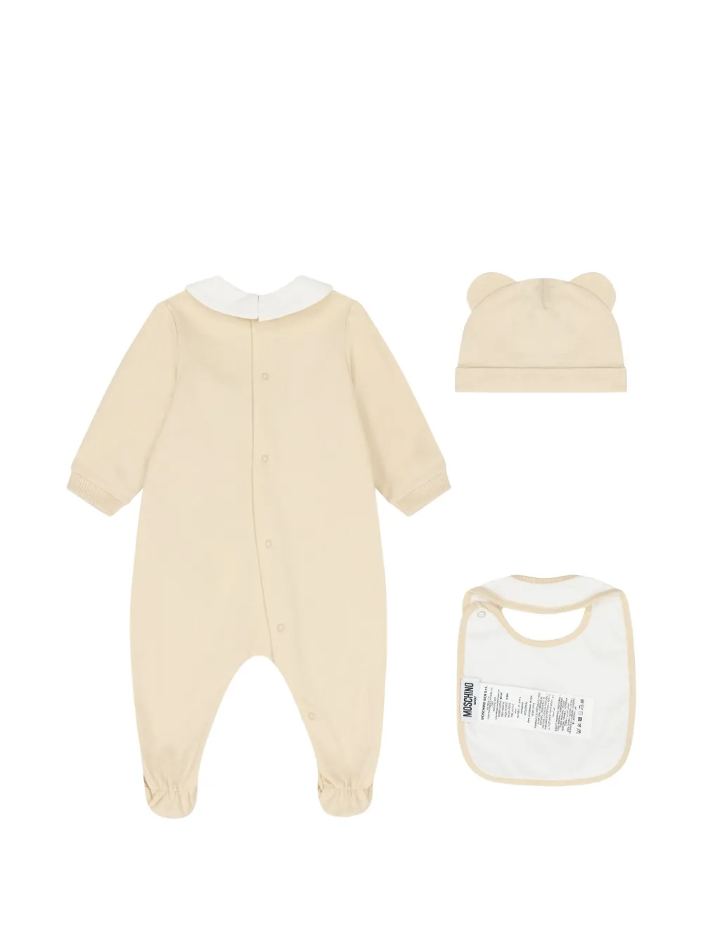 Moschino Kids Teddy Bear romperset met logo Beige