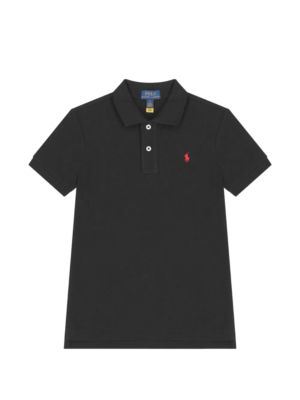 POLO RALPH LAUREN KIDS Polo con logo ricamato - Nero