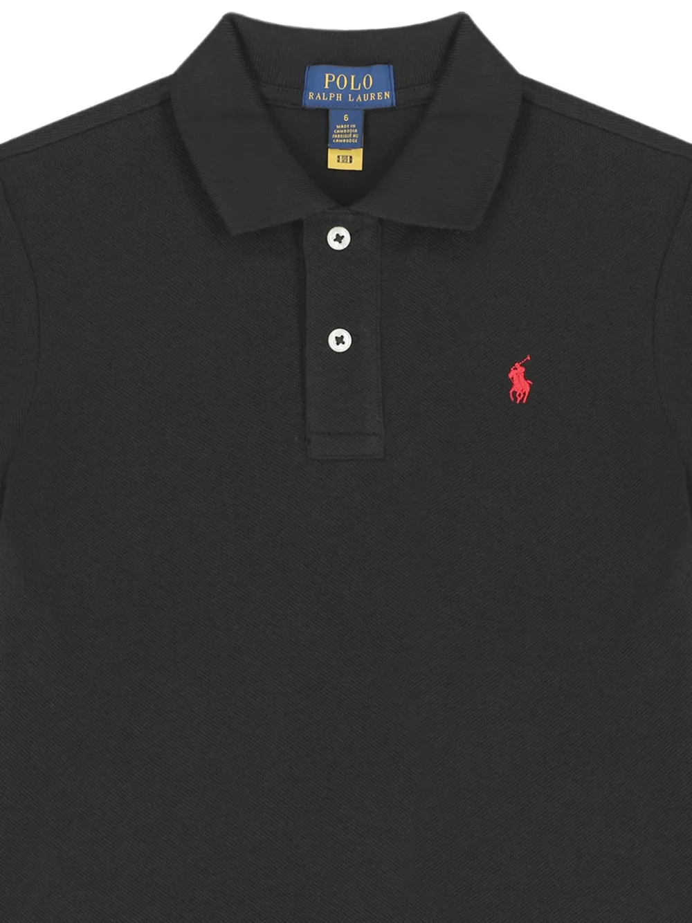 POLO RALPH LAUREN KIDS Poloshirt met geborduurd logo Zwart