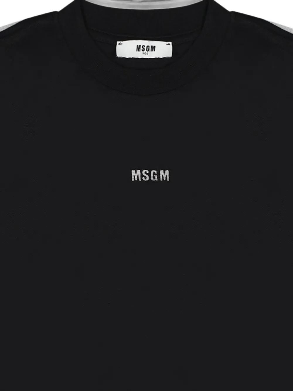 MSGM Kids logo-print T-shirt Zwart