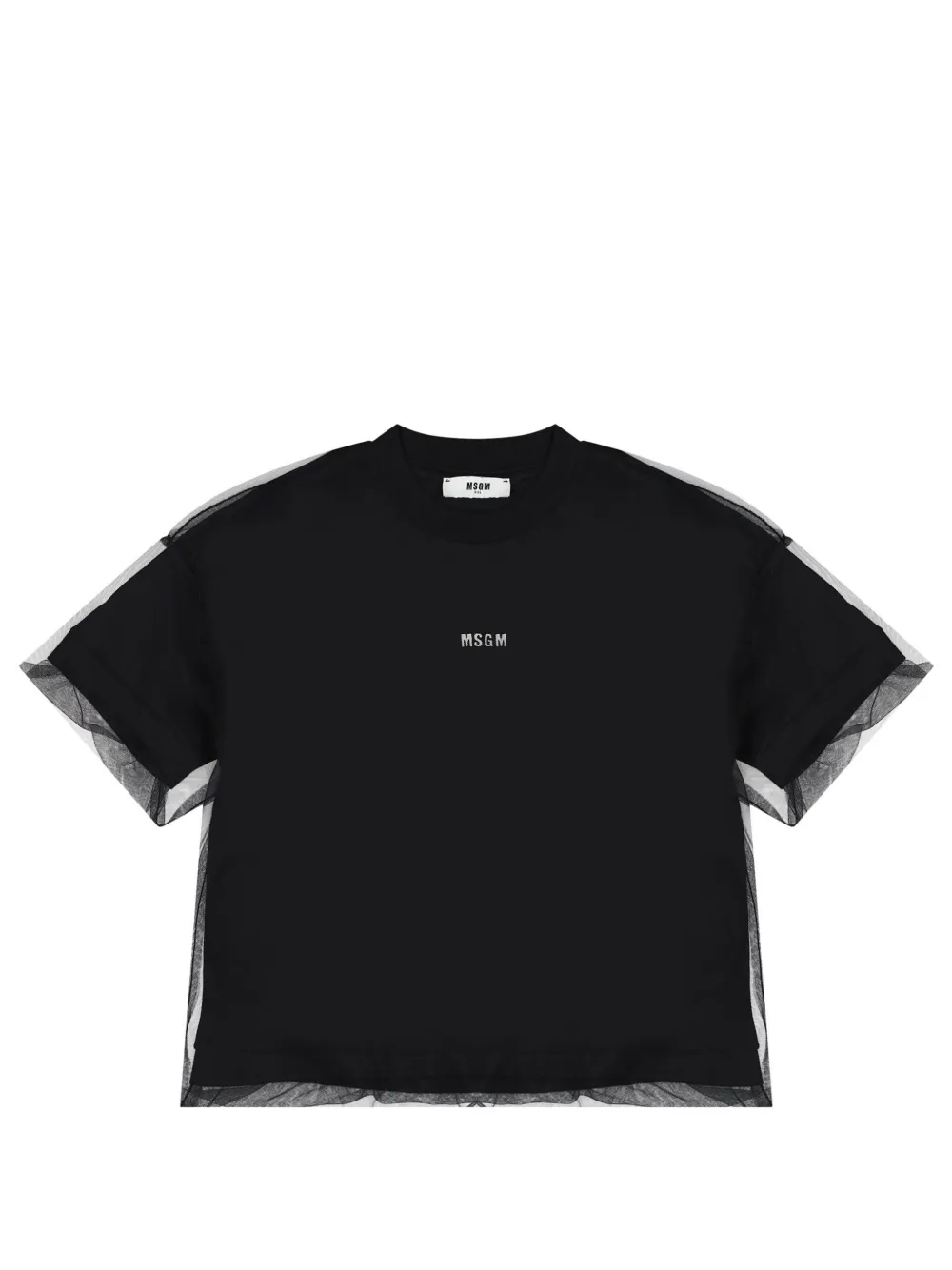 MSGM Kids logo-print T-shirt - Schwarz