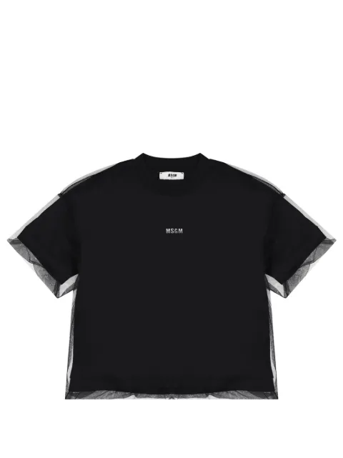 MSGM Kids logo-print T-shirt