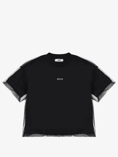 MSGM Kids logo-print T-shirt