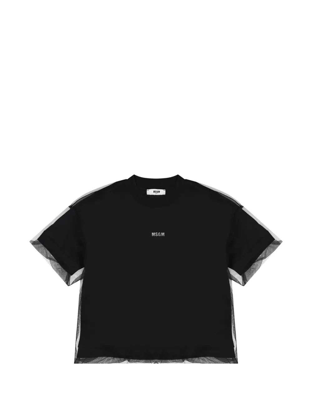 MSGM Kids logo-print T-shirt | Black | Image 1