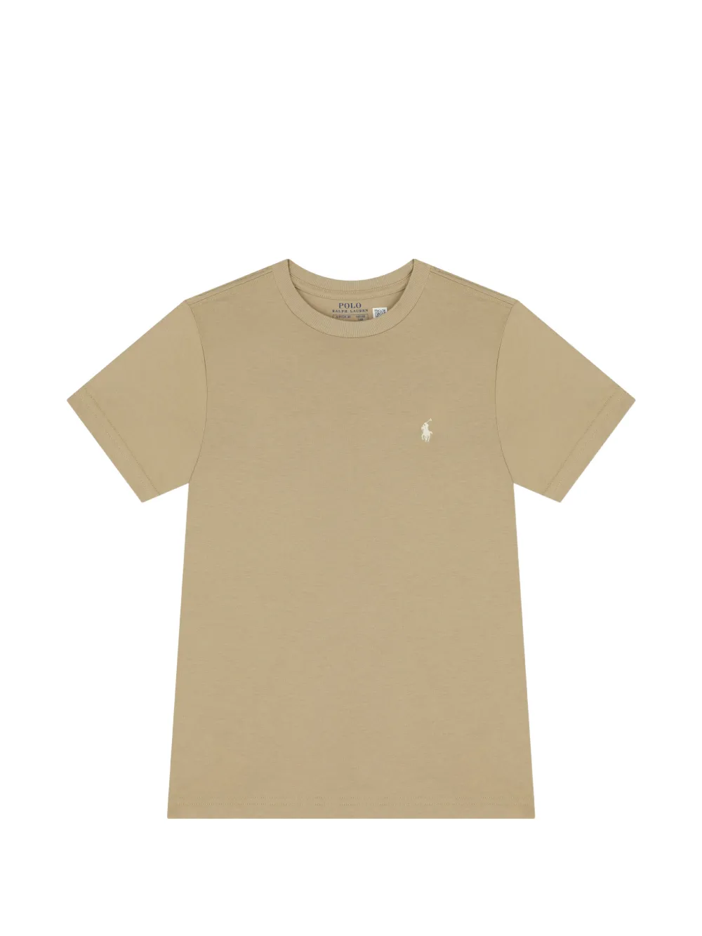 POLO RALPH LAUREN KIDS logo-embroidered T-shirt - Toni neutri