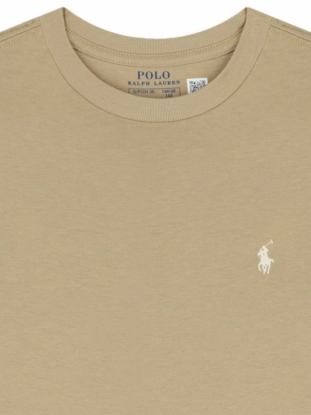 POLO RALPH LAUREN KIDS T-shirt met geborduurd logo Beige