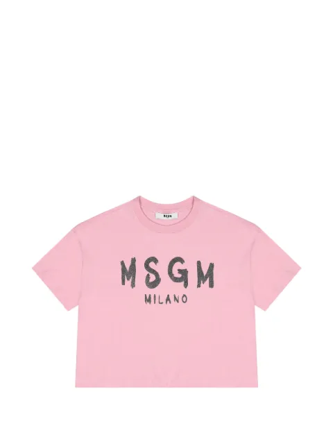 MSGM Kids logo-print T-shirt
