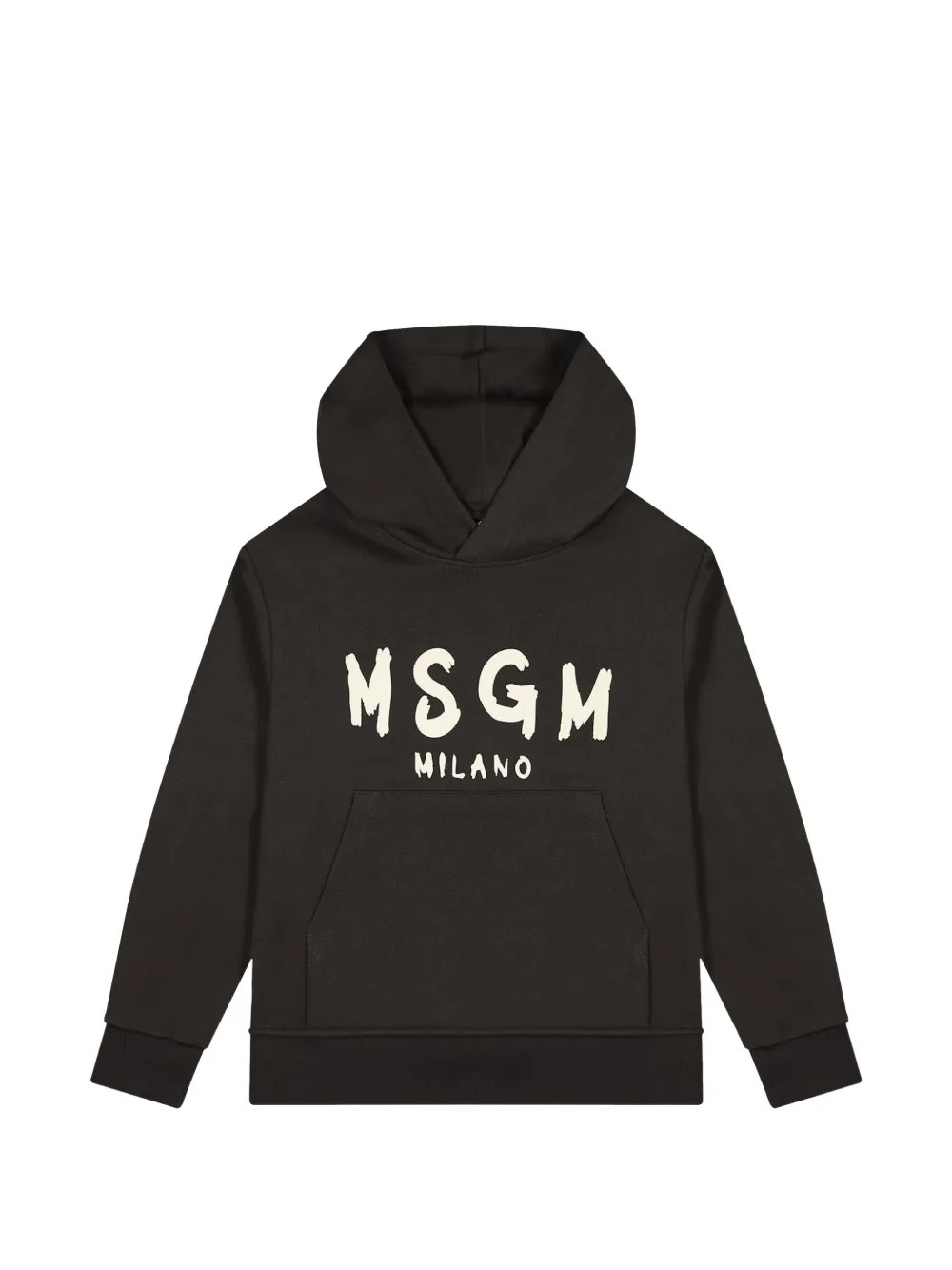MSGM Kids logo-print hoodie - Nero