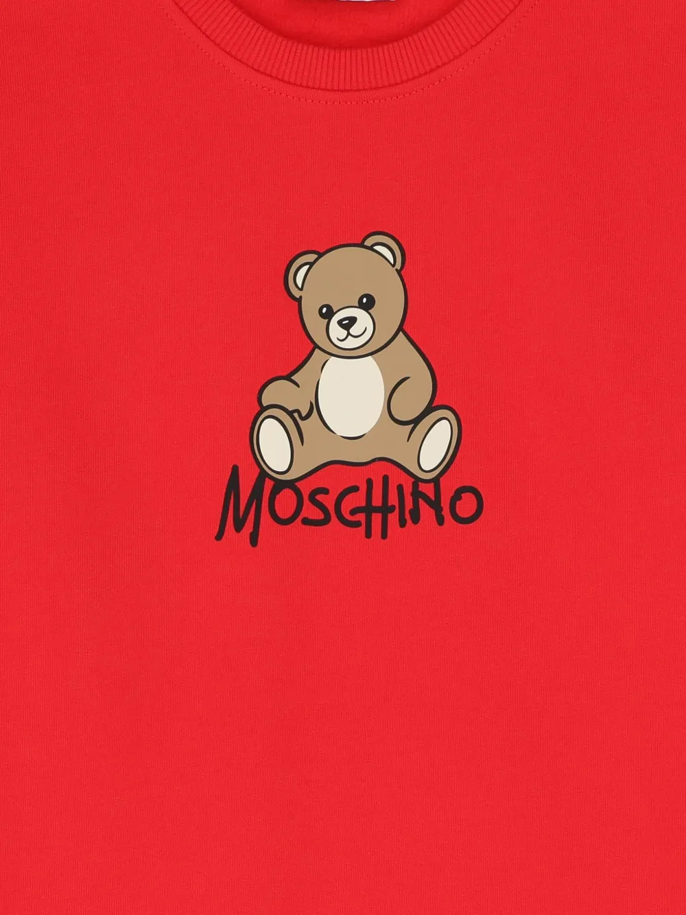 Moschino Kids Jurk met lange mouwen Rood
