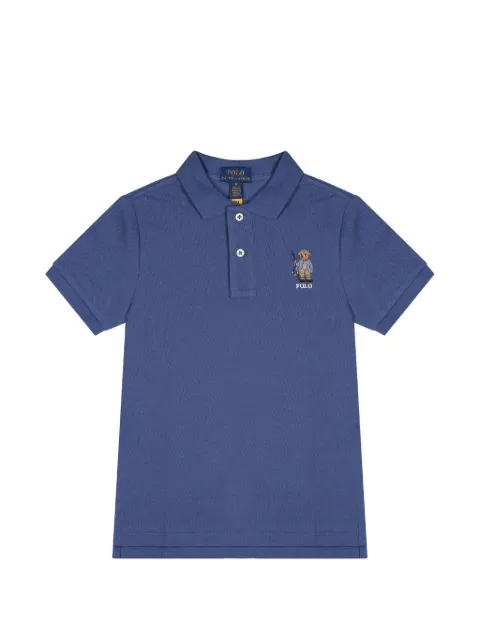 POLO RALPH LAUREN KIDS Polo Bear piqué polo shirt