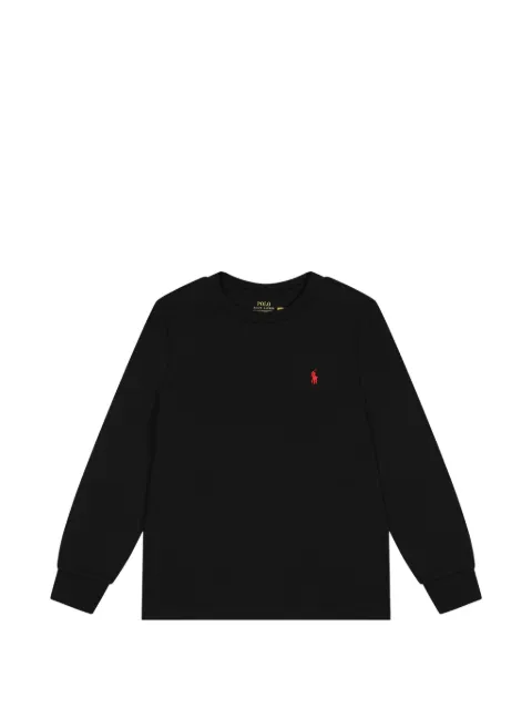 POLO RALPH LAUREN KIDS 로고 자수 긴소매 스웨트셔츠