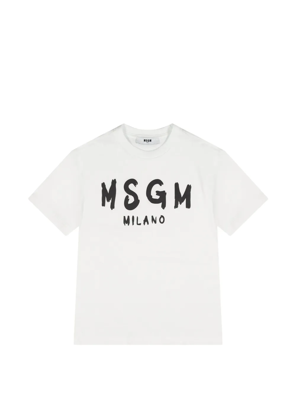 MSGM Kids logo-print crew-neck T-shirt - Weiß