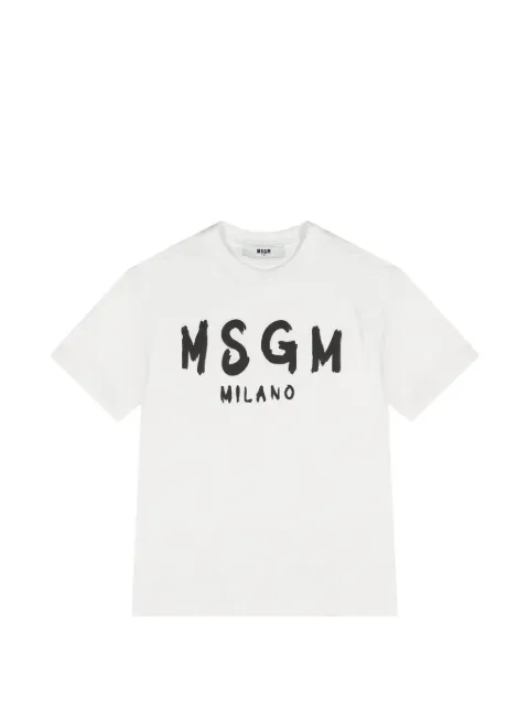 MSGM Kids logo-print crew-neck T-shirt