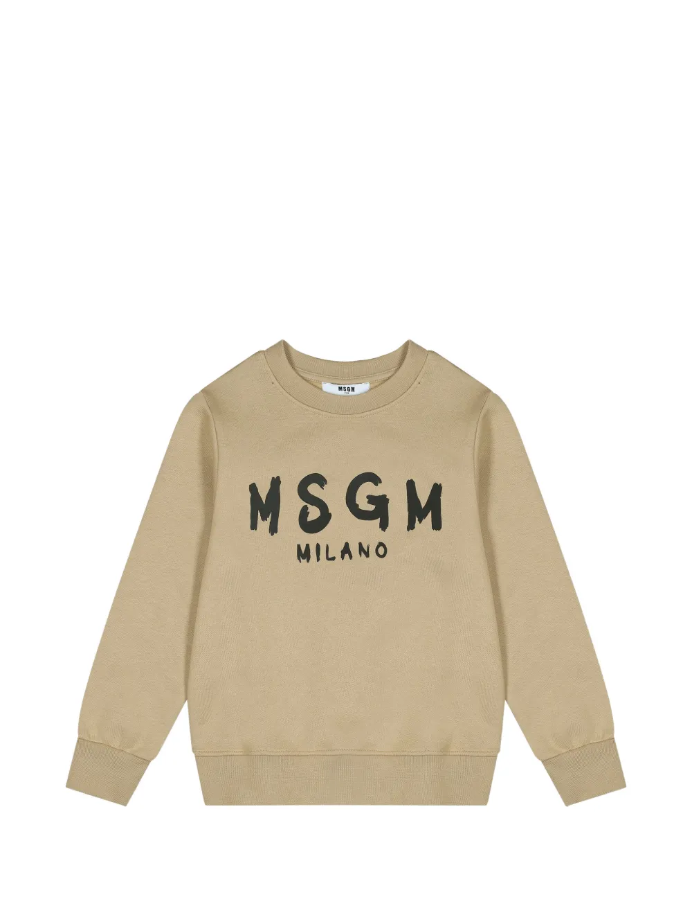 MSGM Kids logo-print sweatshirt - Toni neutri