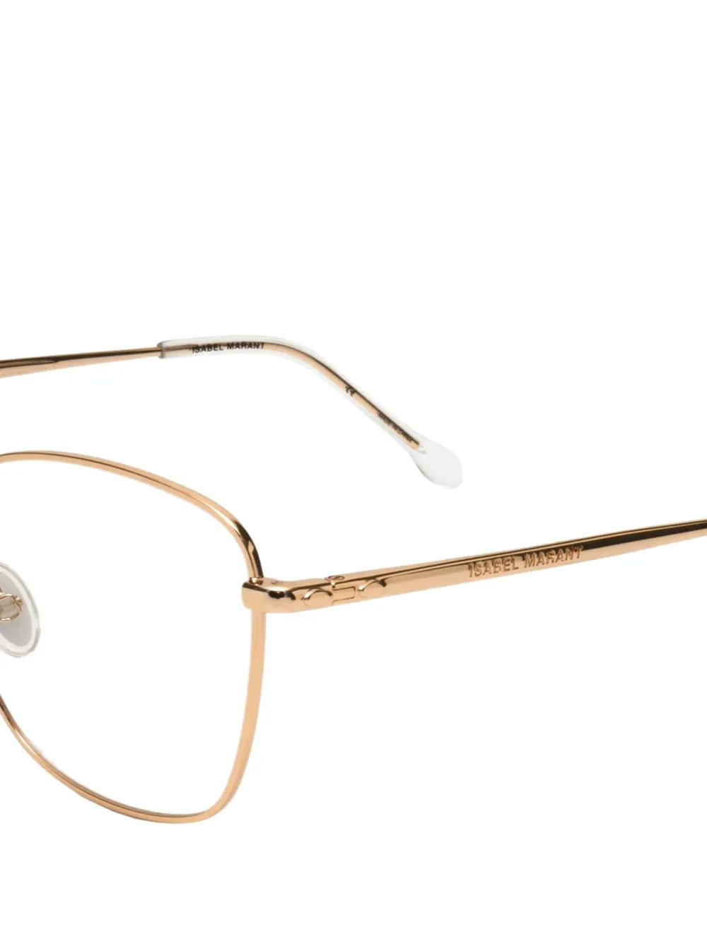 Isabel Marant Eyewear Bril met geometrisch montuur Goud