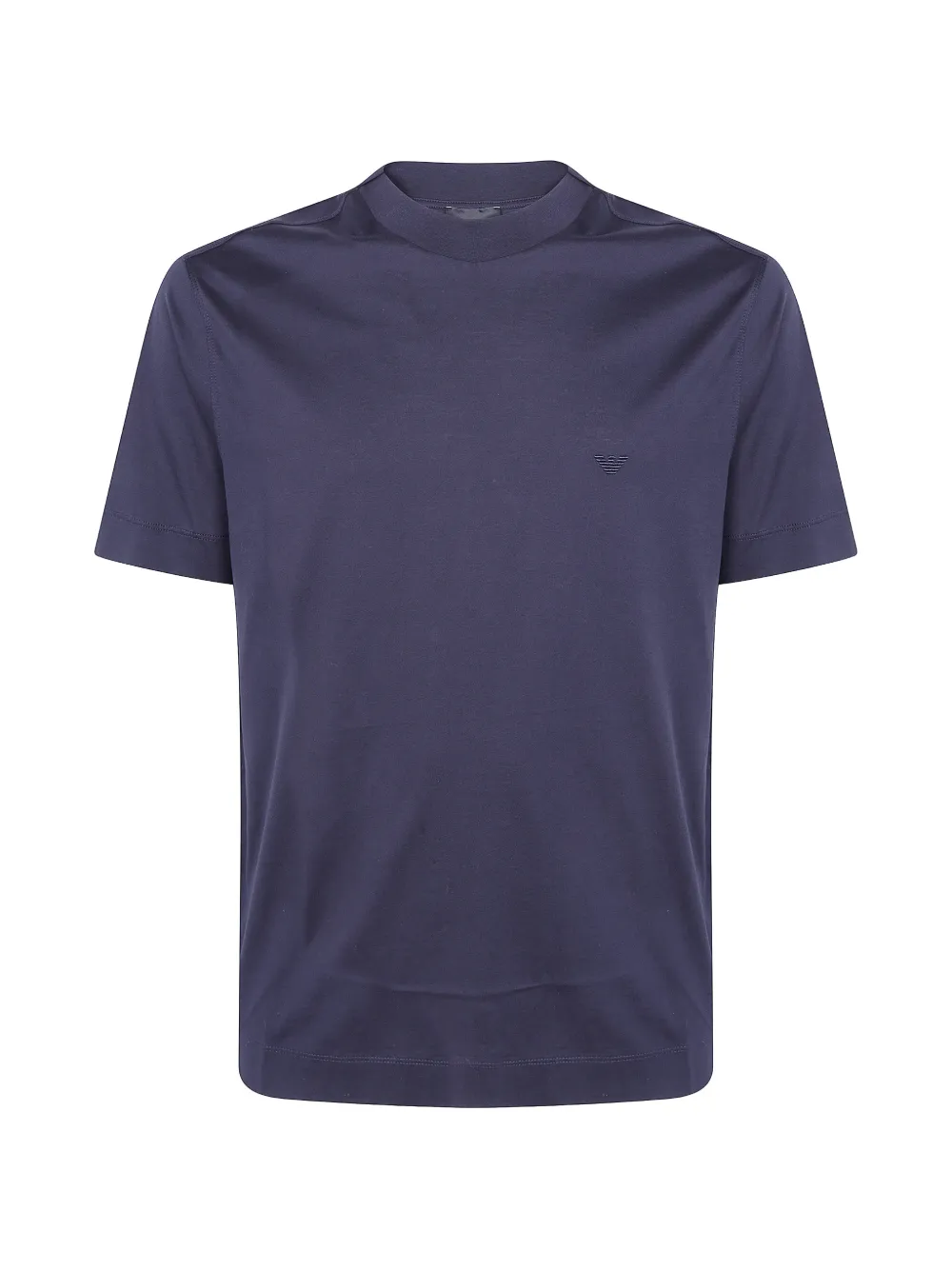 Emporio Armani logo-embroidered T-shirt - Blu