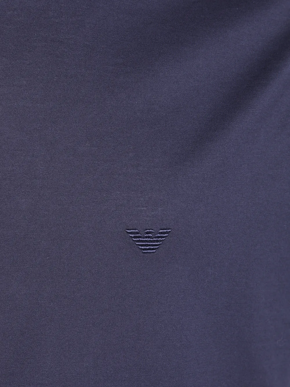 Emporio Armani T-shirt met geborduurd logo Blauw