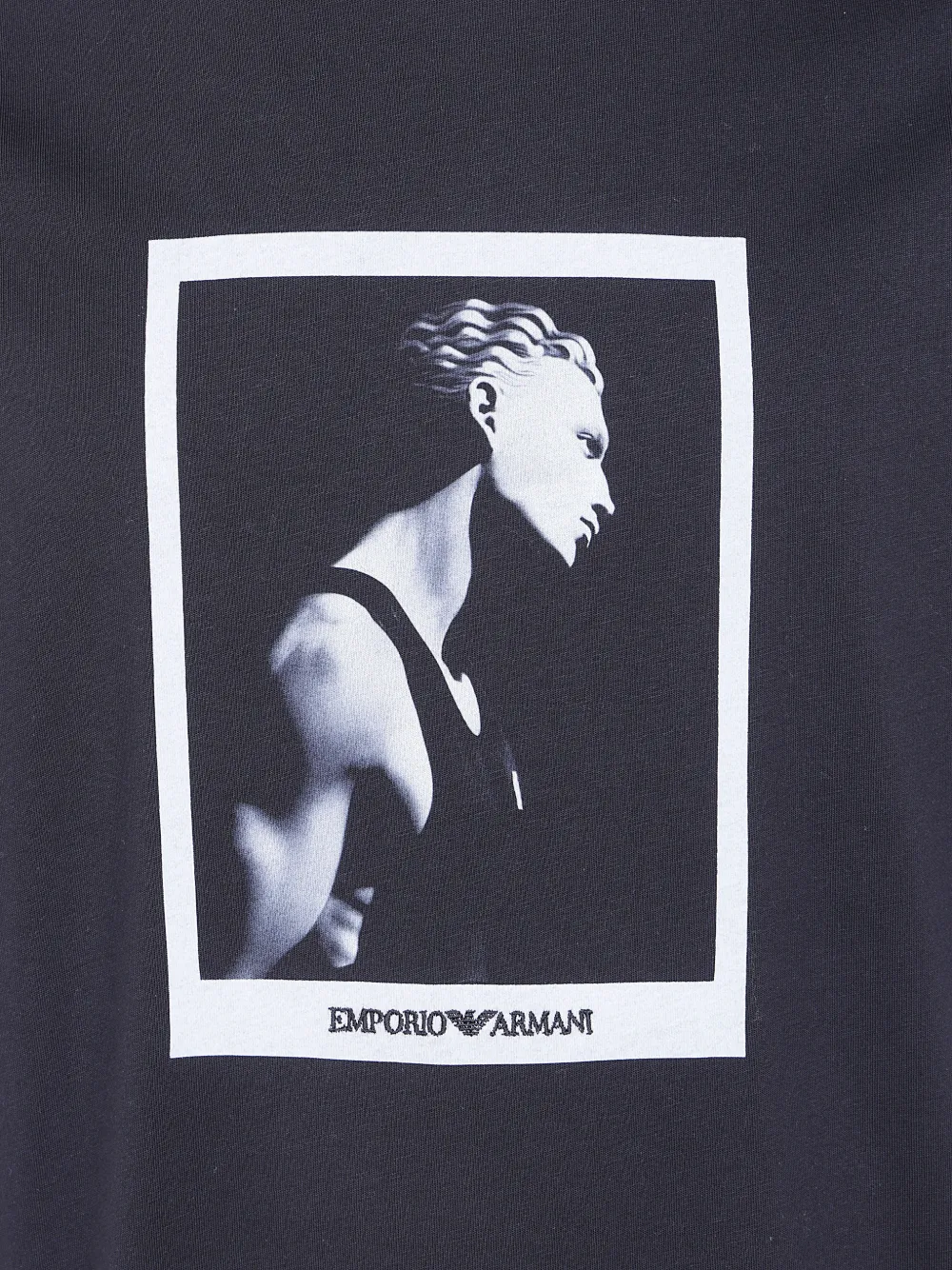 Emporio Armani T-shirt met grafische print Zwart