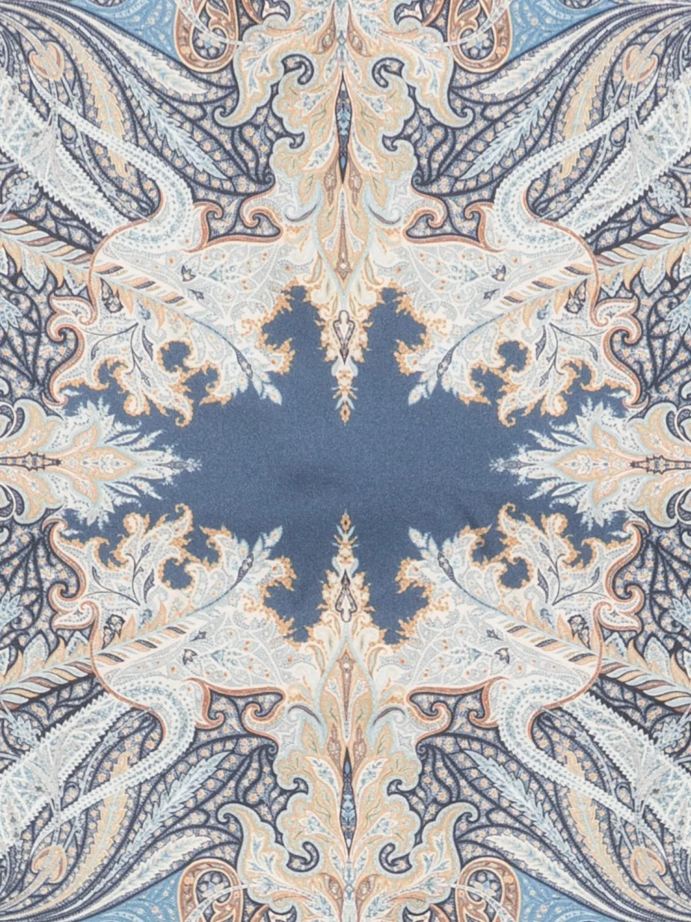 ETRO Sjaal met paisley-print Blauw