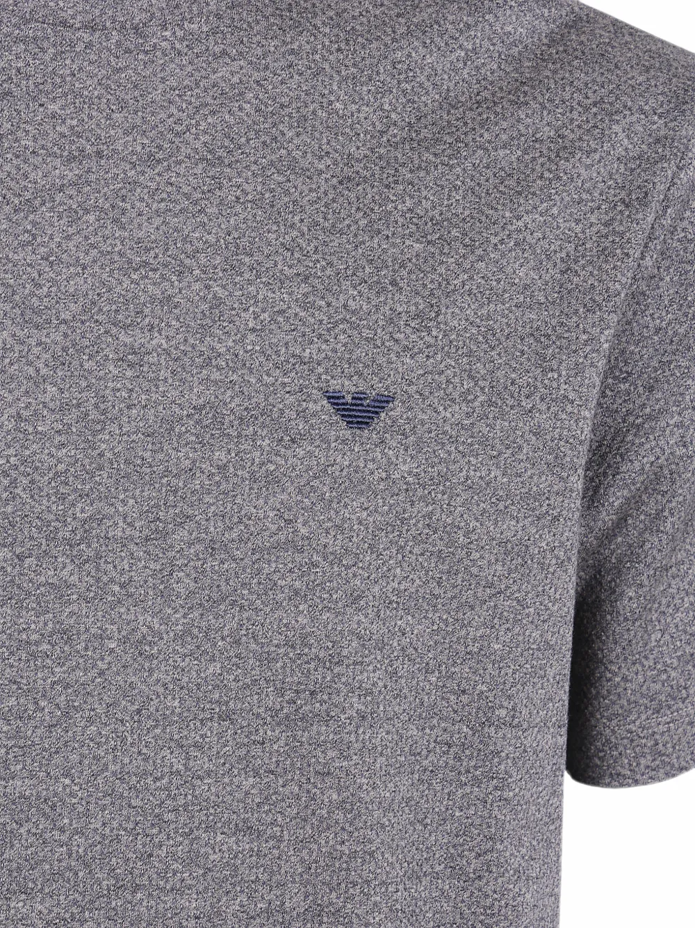 Emporio Armani Katoenen T-shirt met geborduurd logo Grijs
