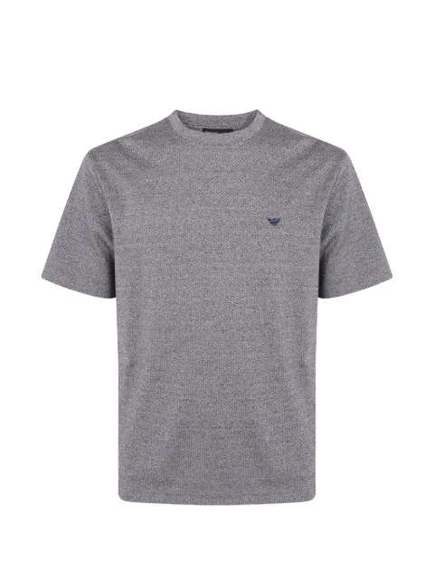 Emporio Armani camiseta de algodón con logo bordado