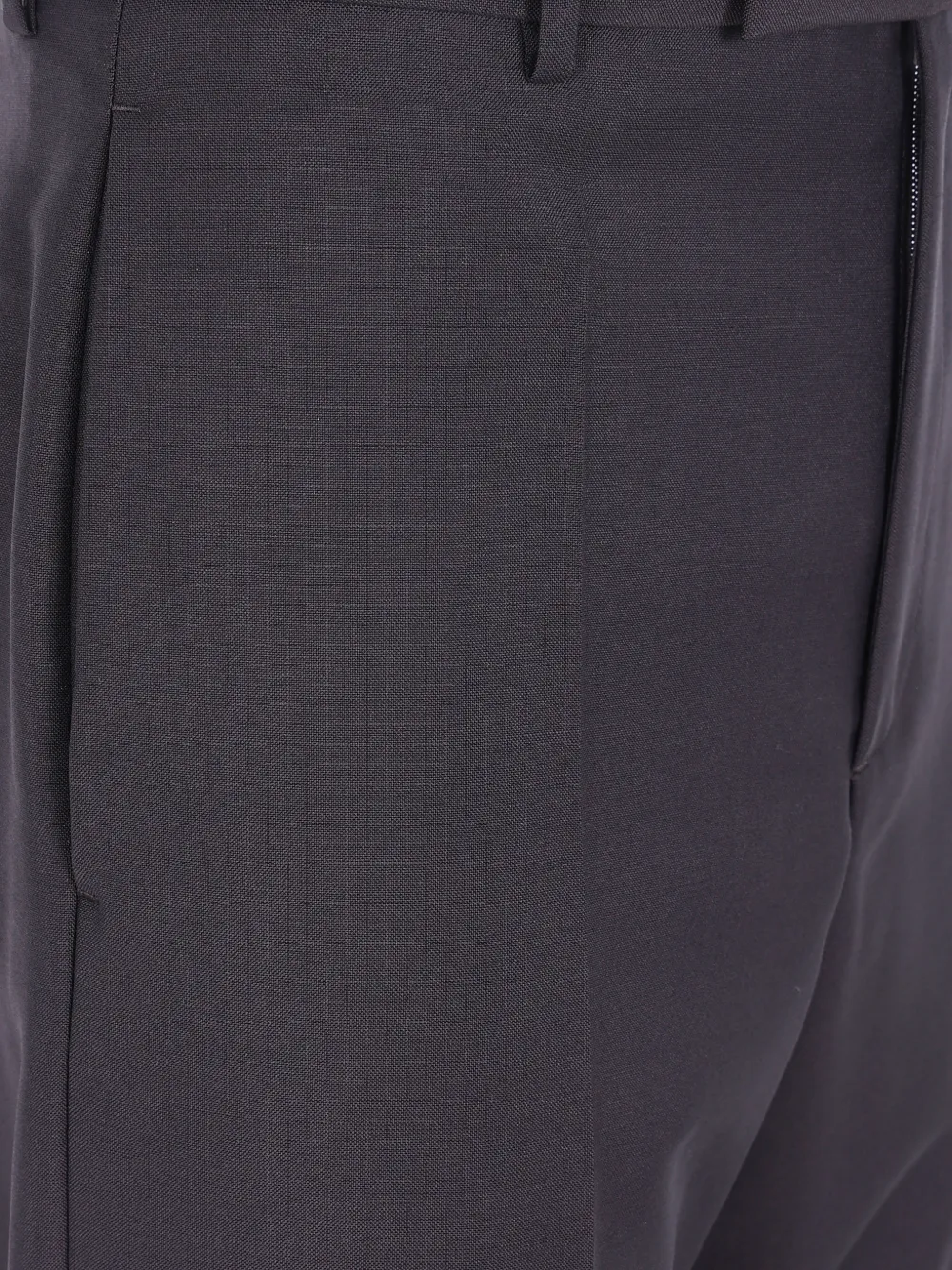 Jil Sander Straight wollen broek Grijs