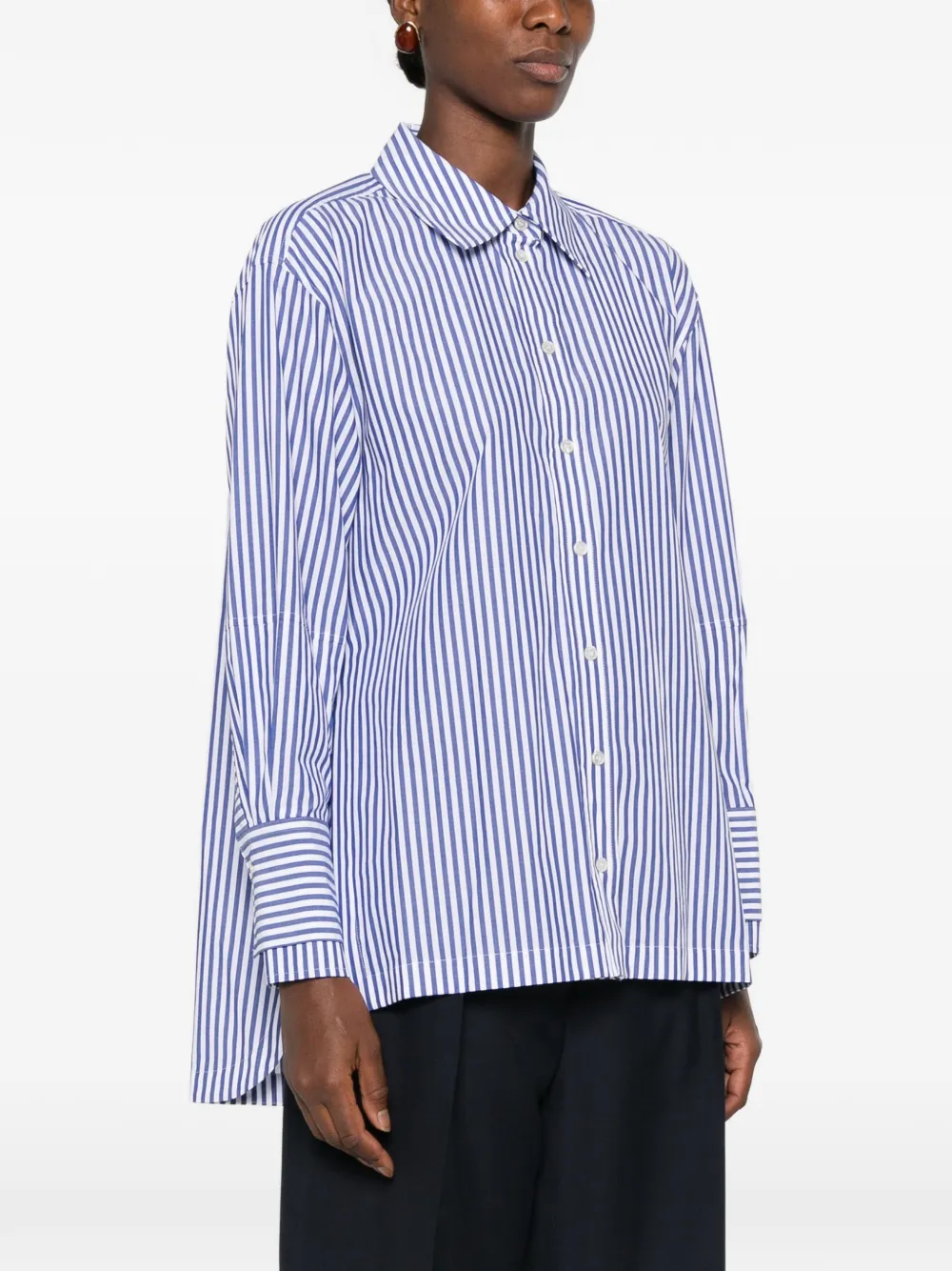 JOSEPH Theia gestreepte blouse Blauw