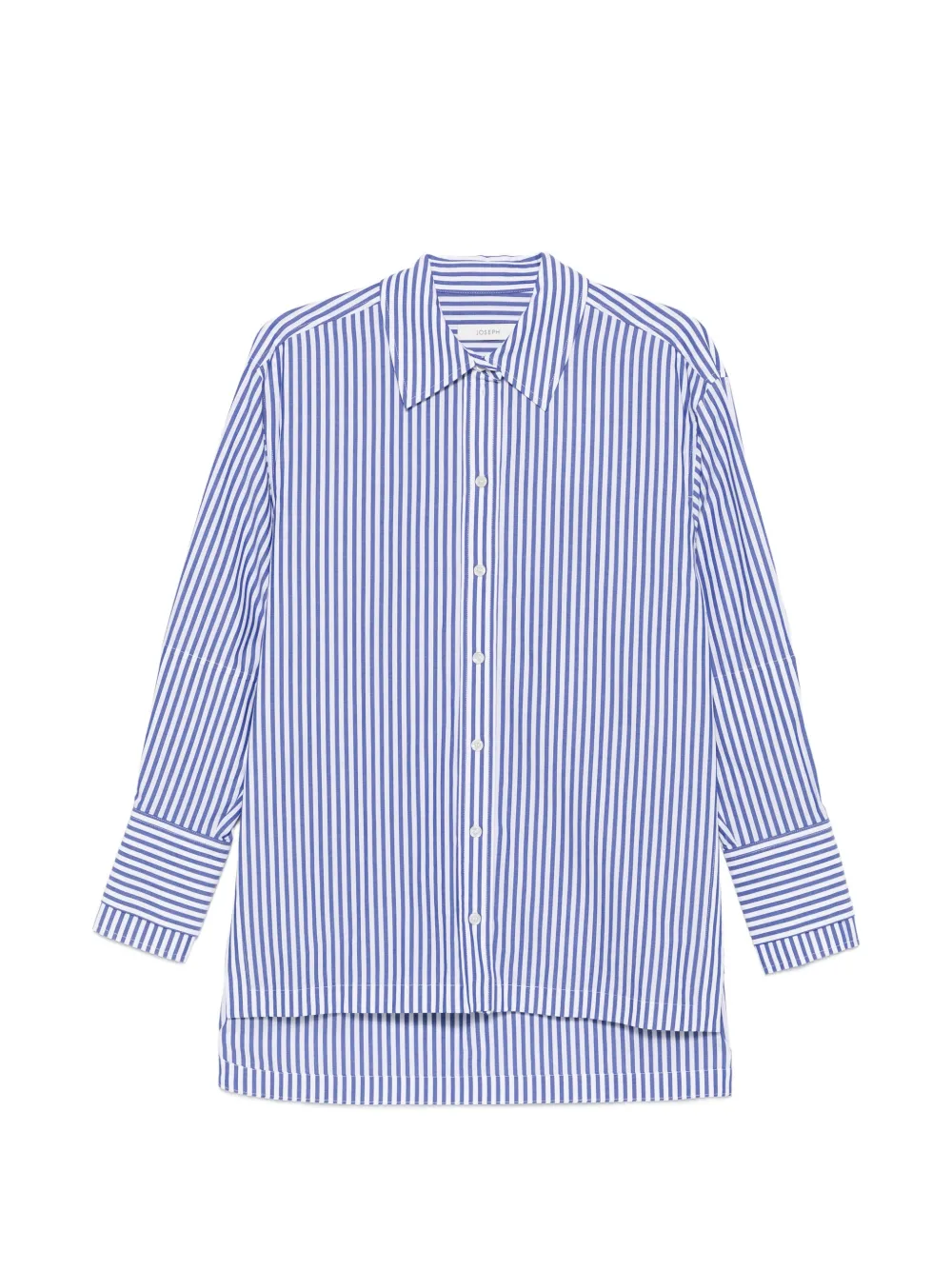 JOSEPH Theia vertical-stripe long-sleeve shirt - Blau