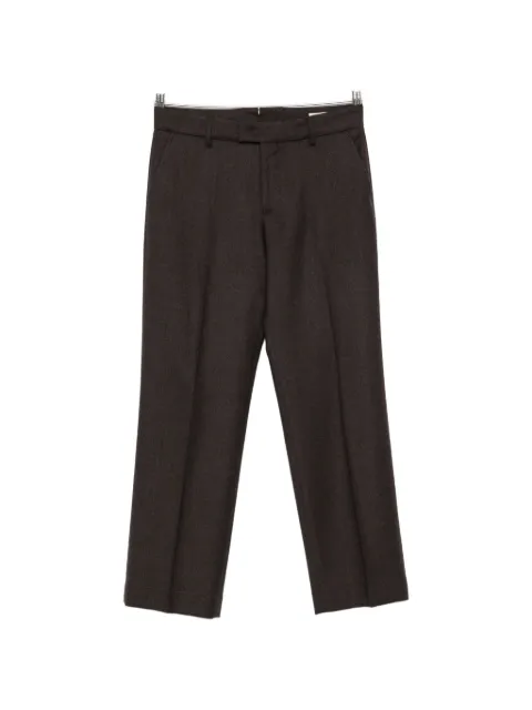 Berwich pressed-crease belt-loop trousers