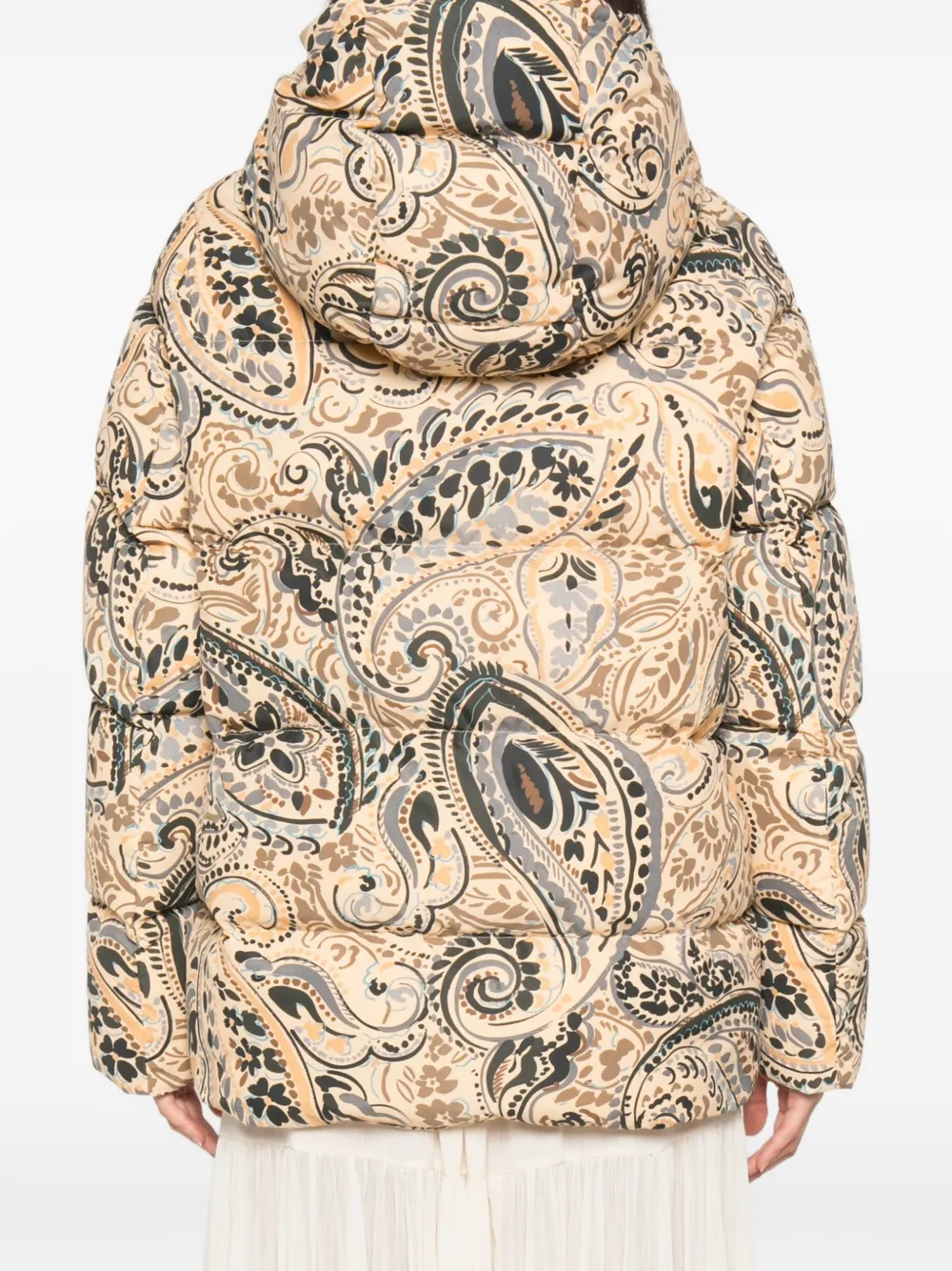 ETRO paisley-print hooded jacket Beige