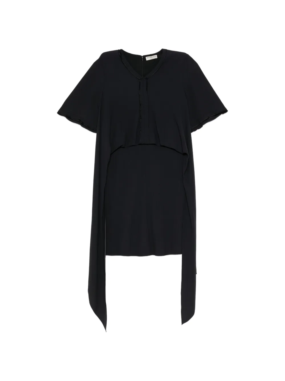 Balenciaga layered asymmetric dress - Schwarz