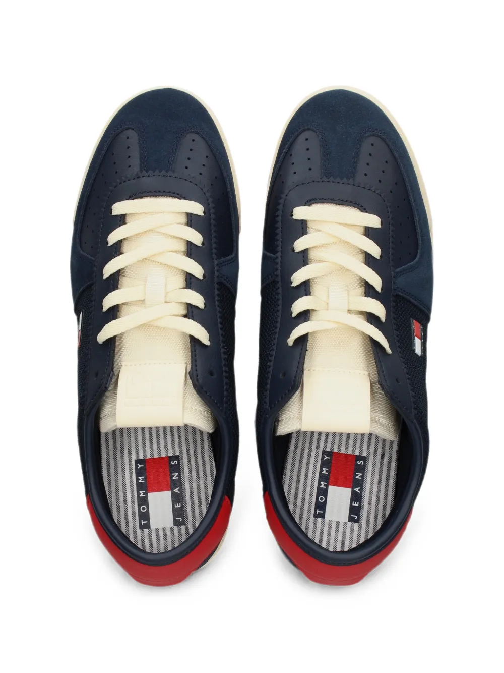 Tommy Jeans perforated panelled sneakers Blauw