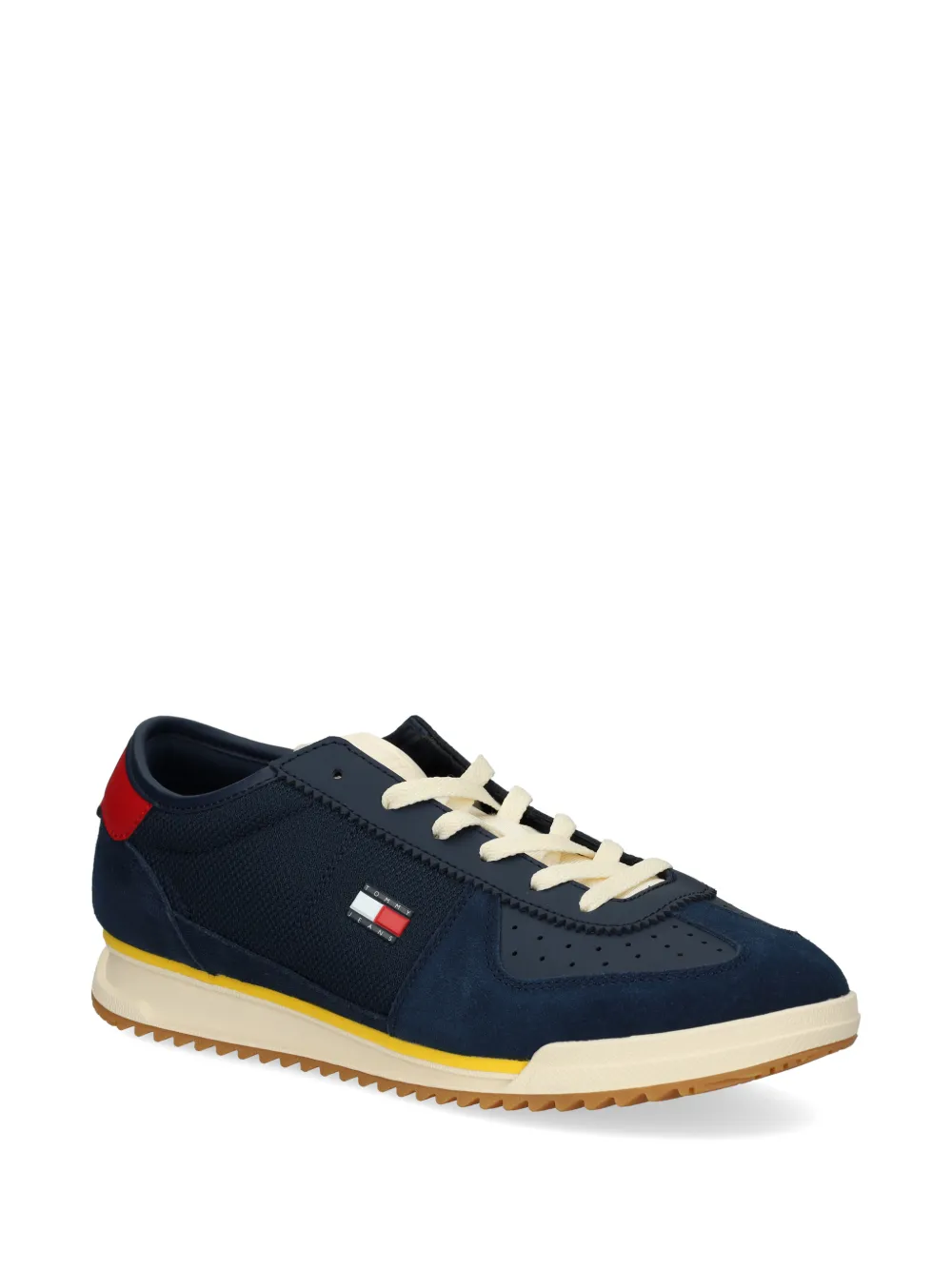 Tommy Jeans perforated panelled sneakers Blauw
