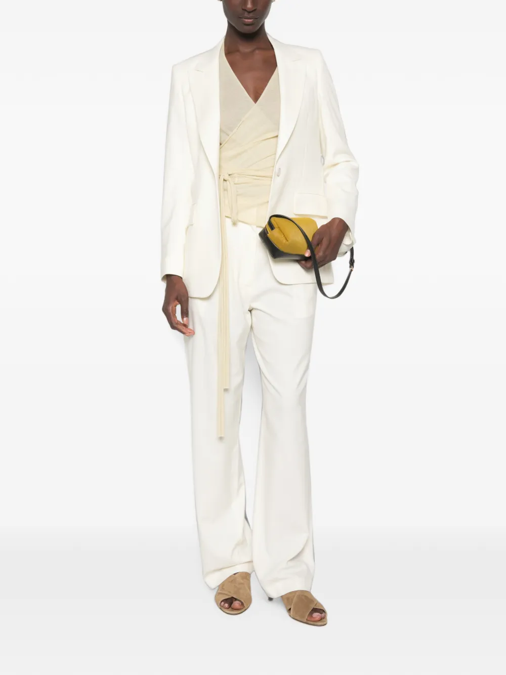 Lardini Blazer met enkele rij knopen Wit
