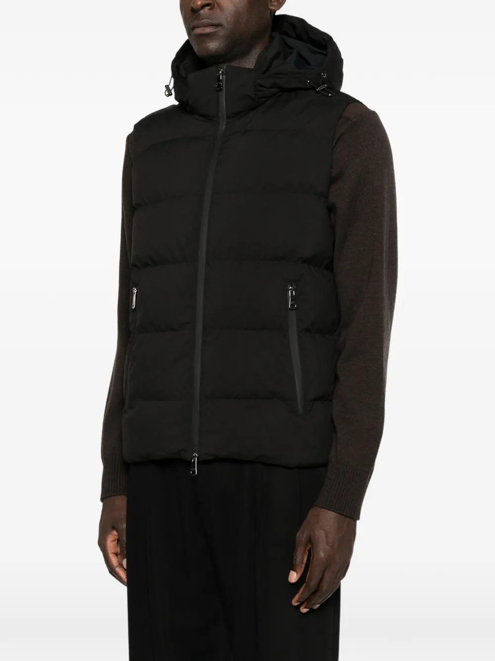Paul & Shark Bodywarmer met capuchon Zwart