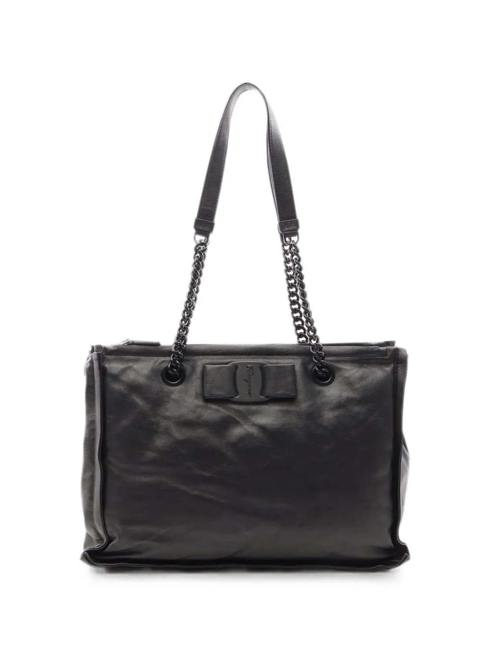 Ferragamo Pre-Owned 2010s Vara Ribbon tote bag - Black