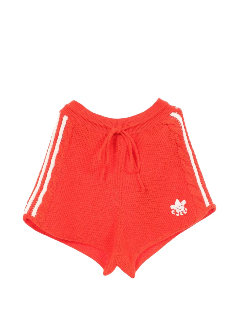 Gucci Pre-Owned 2010s x Adidas knit shorts - Arancione