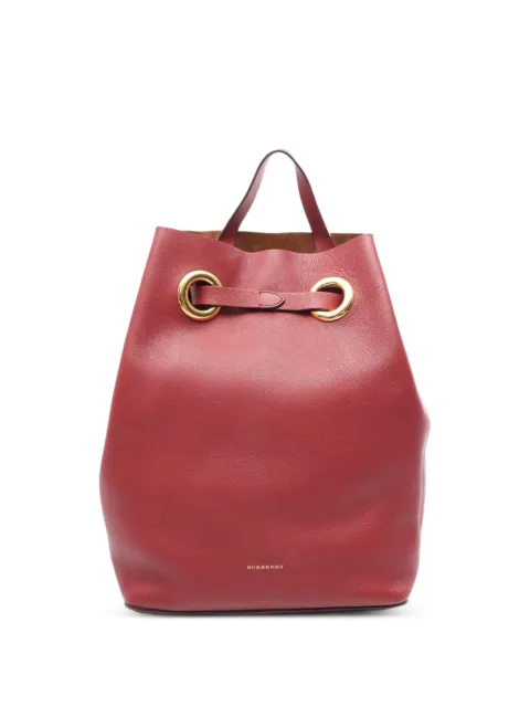Burberry Pre-Owned 2010s drawstring leather backpack