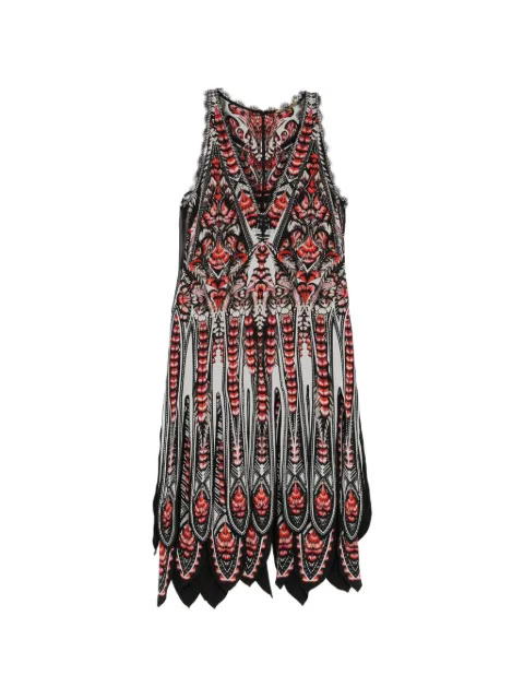 Roberto Cavalli graphic printed midi dress