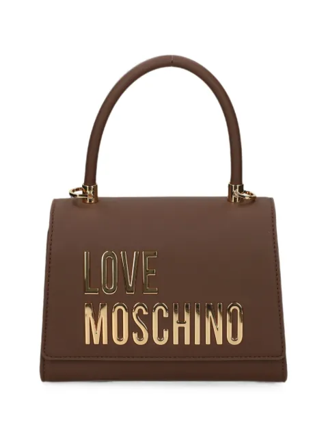 Love Moschino logo-plaque tote bag
