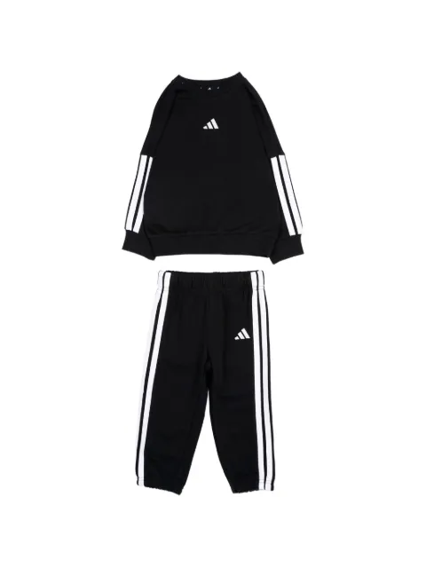 adidas Kids logo-print side-stripe tracksuit