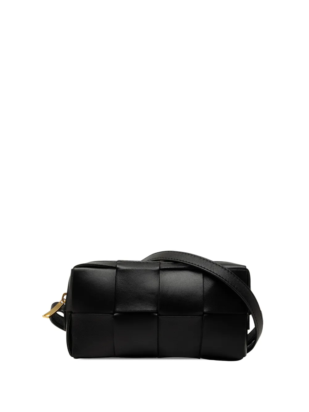 Bottega Veneta Pre-Owned 2012-2026 Mini Nappa Maxi Intrecciato Cassette crossbody bag - Black