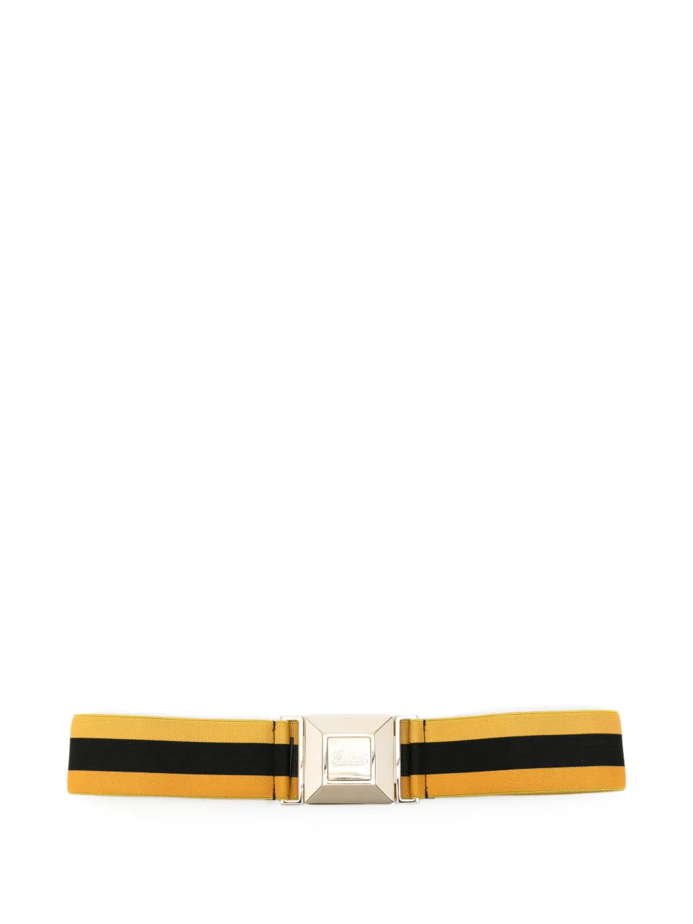 Gucci Pre-Owned Cintura a righe anni 2010 - Giallo
